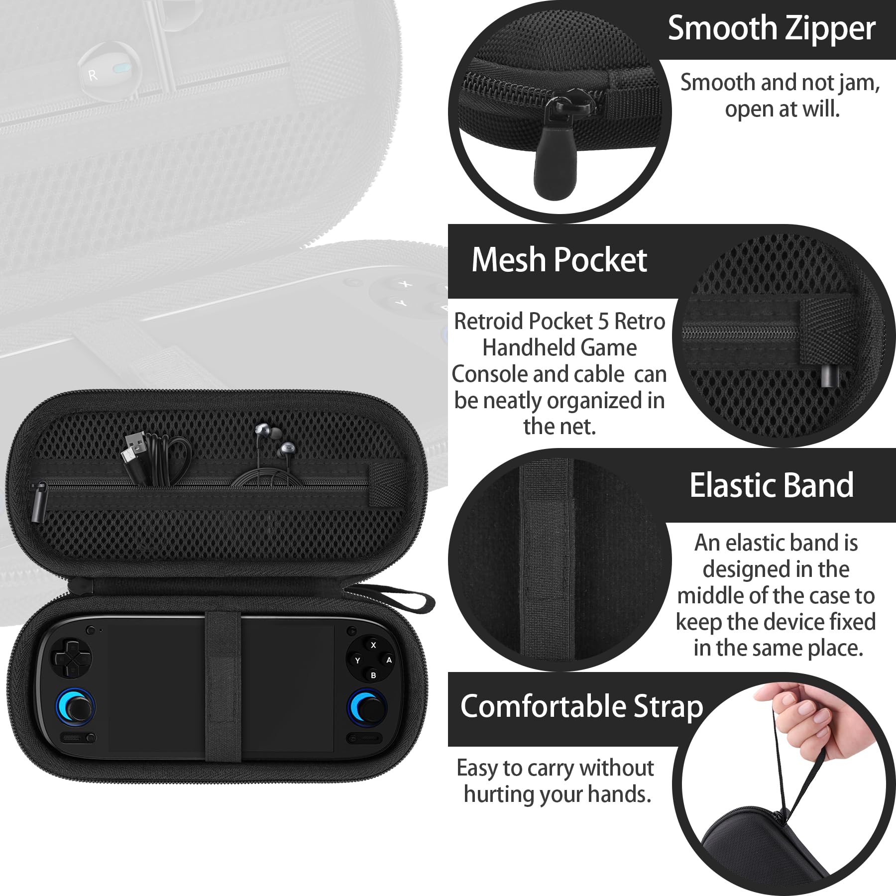 khanka Stroage Case for Anbernic RG VITA Pro / RG VITA /Retroid
